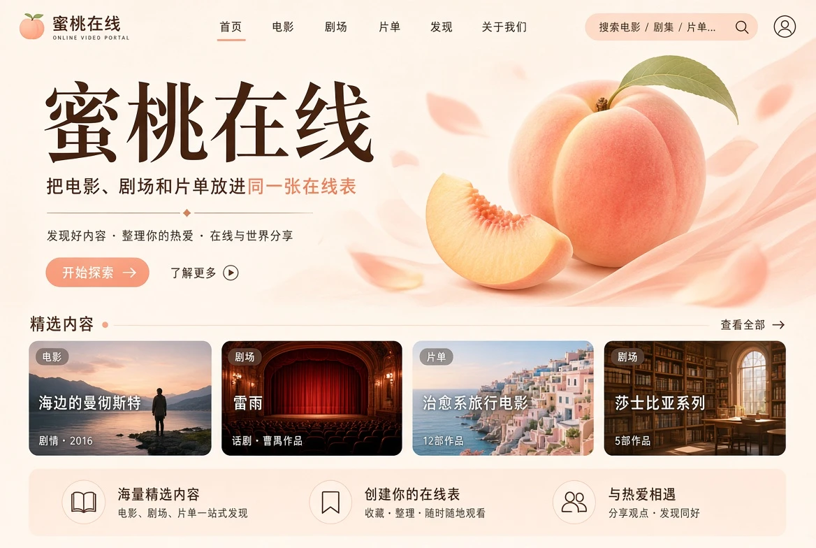 关于观影心情与故事的主视觉